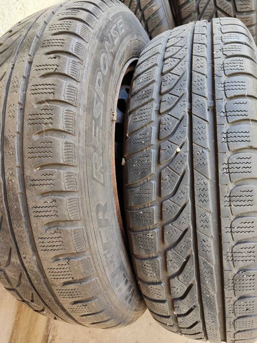 Jante Fiat Albea cu anvelope de iarna pe 14