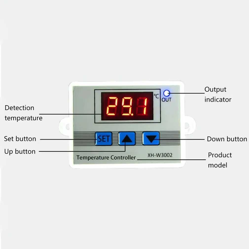 Терморегулатор на 220V термоконтролер термостат XH-W3002