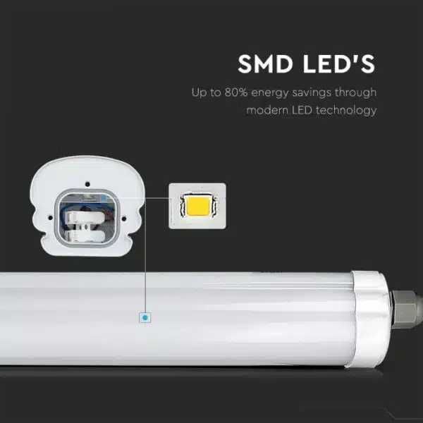 LED 120см 36W Влагозащитено IP65 Осветител V-tac Samsung диод 3г гар