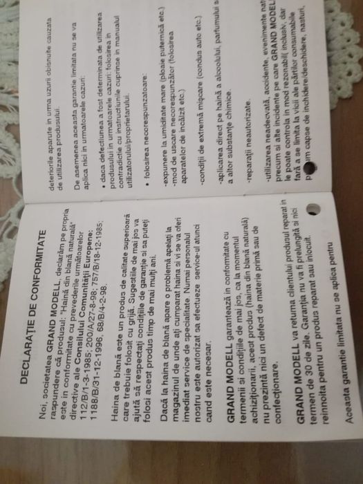 Vând haină din blană de nutrie