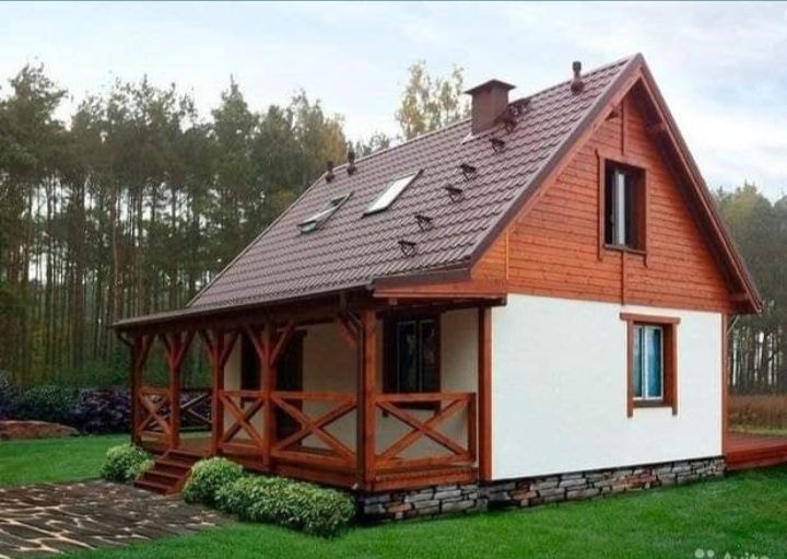 Casute de lemn si cabane in forma literei A de diferite modele si dime