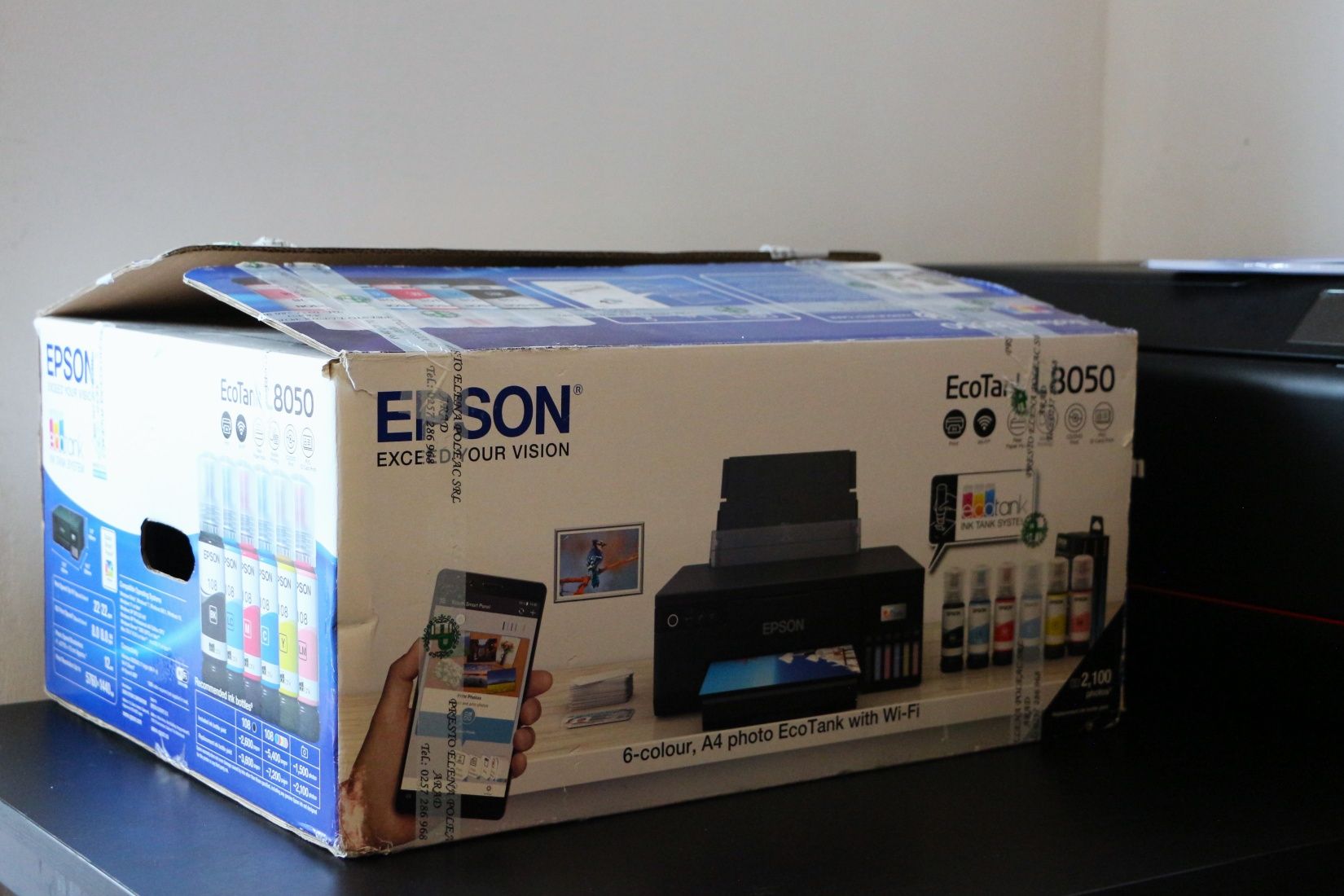 Imprimanta Epson L8050 A4 Wi-Fi ca noua - 600 print-uri + chip reset