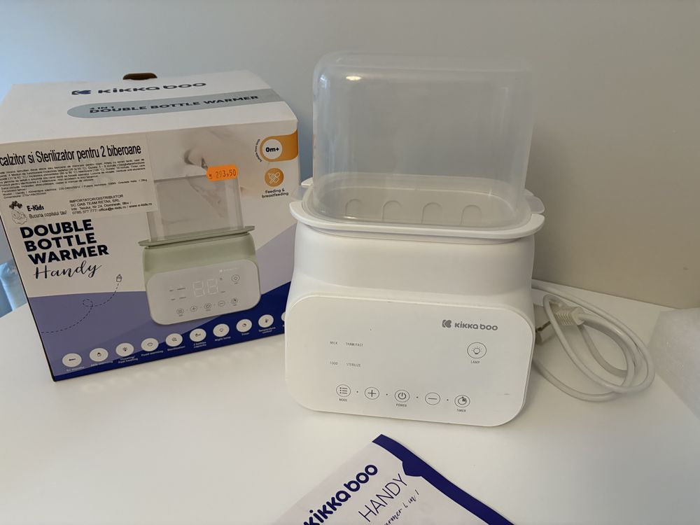 Sterilizator/incalzitor dublu biberoane Kikka Boo