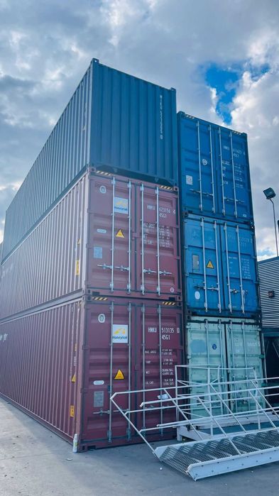 Container maritim 40 HQ NOU alb 2016 8/10 Bacau