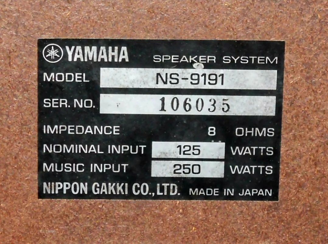 boxe YAMAHA NS-9191, hi-fi audio vintage , impecabile.. Bas de 41cm