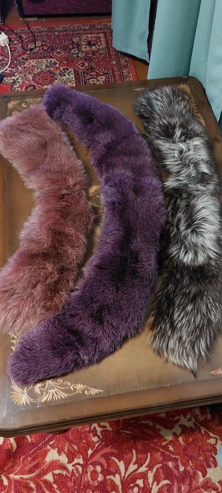 Продам  меховые воротники песец,  чернобурка