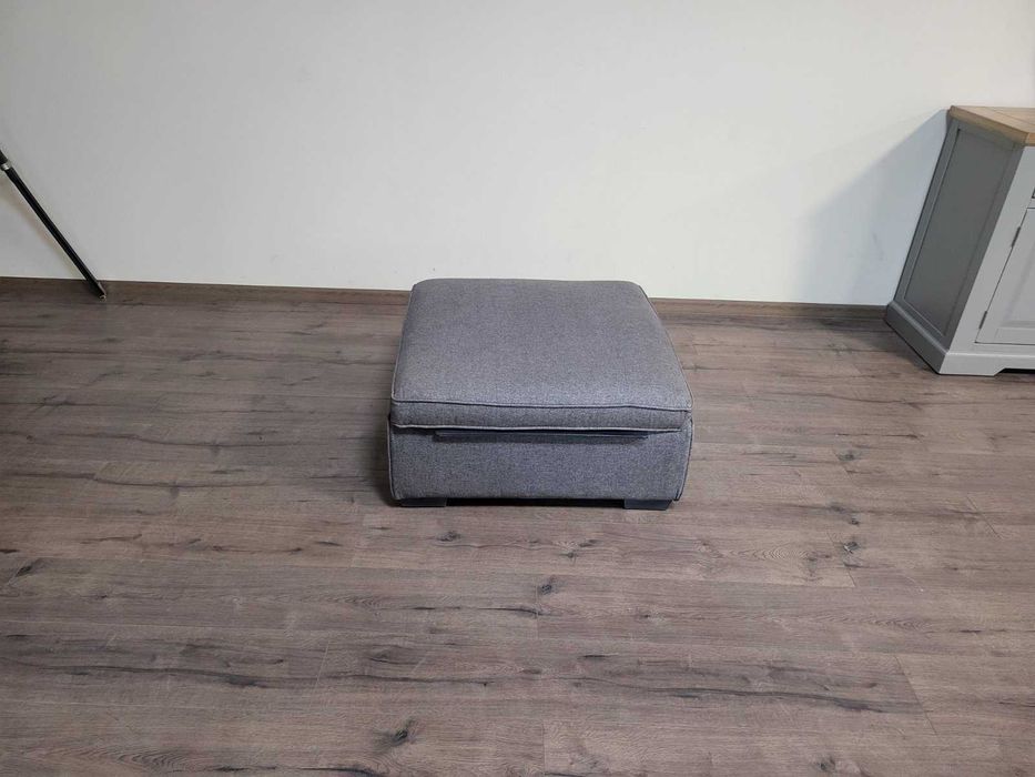 Сива табуретка от плат с функция ракла