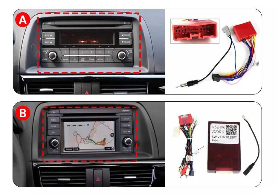 NAVIGATIE Android 13 Mazda CX-5 2011-2017 1/8 Gb Waze CarPlay + CAMERA