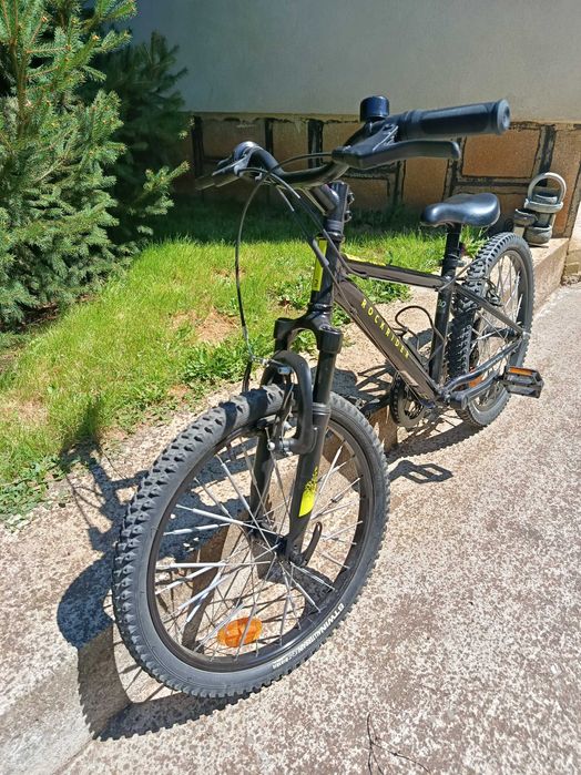 Bicicletă MTB Rockrider Explore 500 20" negru copii 120-135 cm