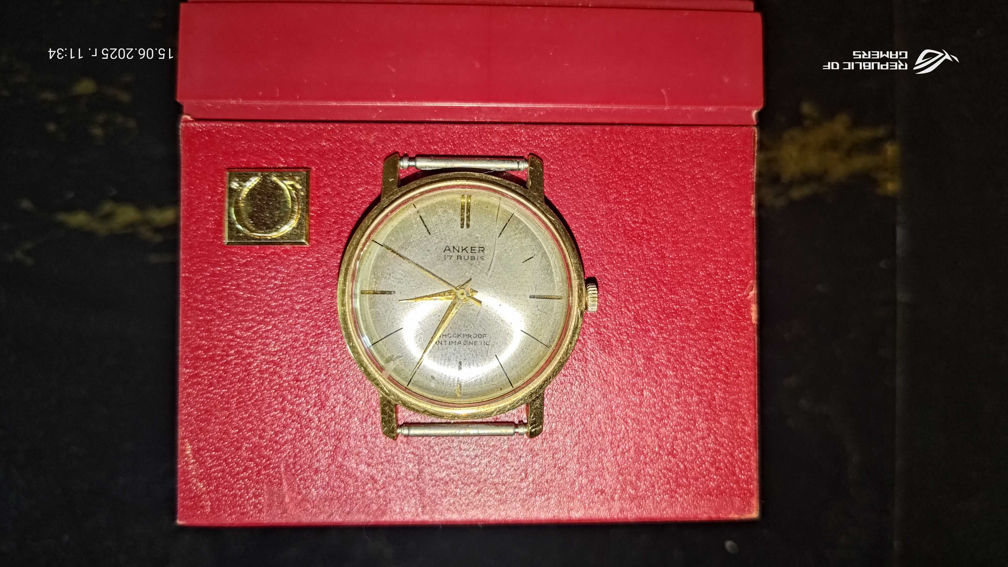 Omega 18K, cal. 269, Anker 14K, Dugena 14K