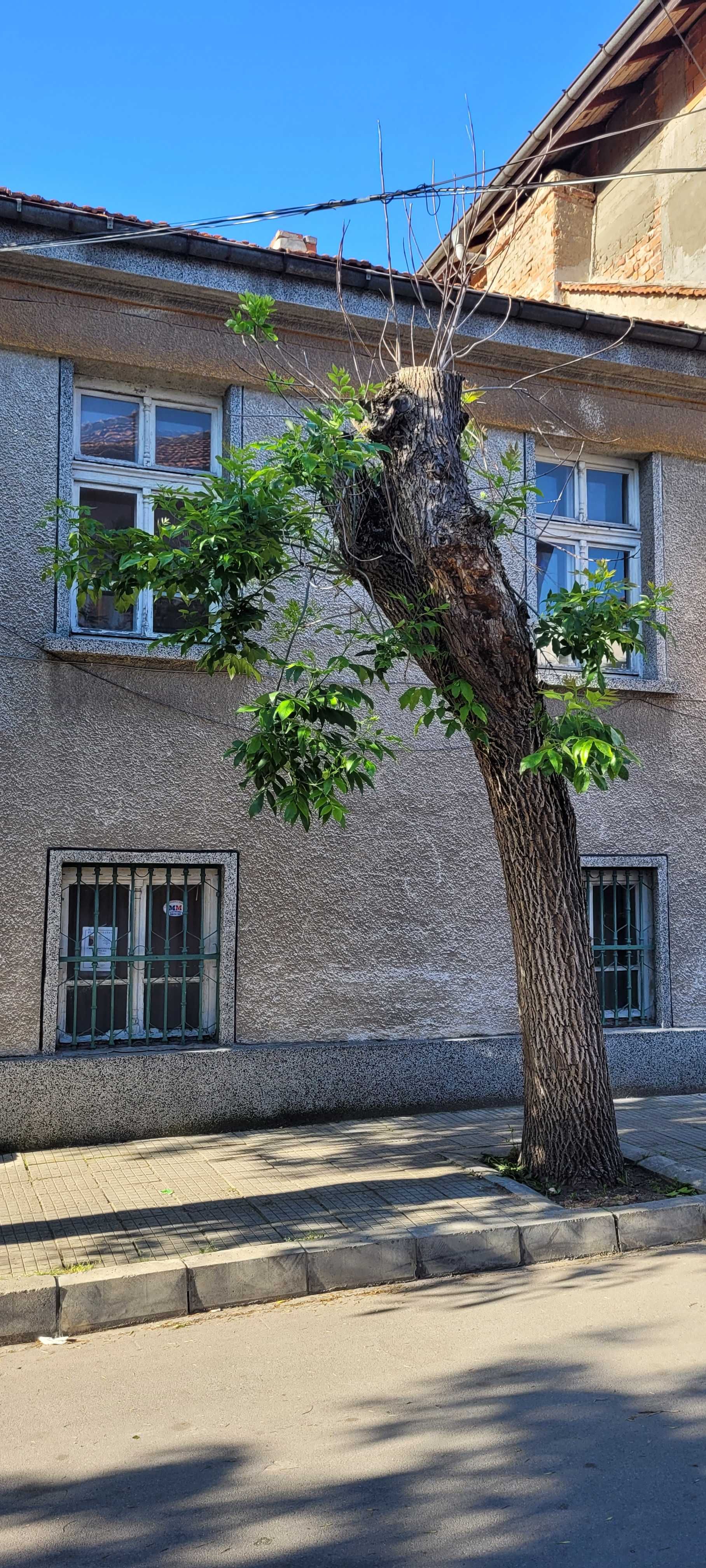 Двуетажна къща с двор