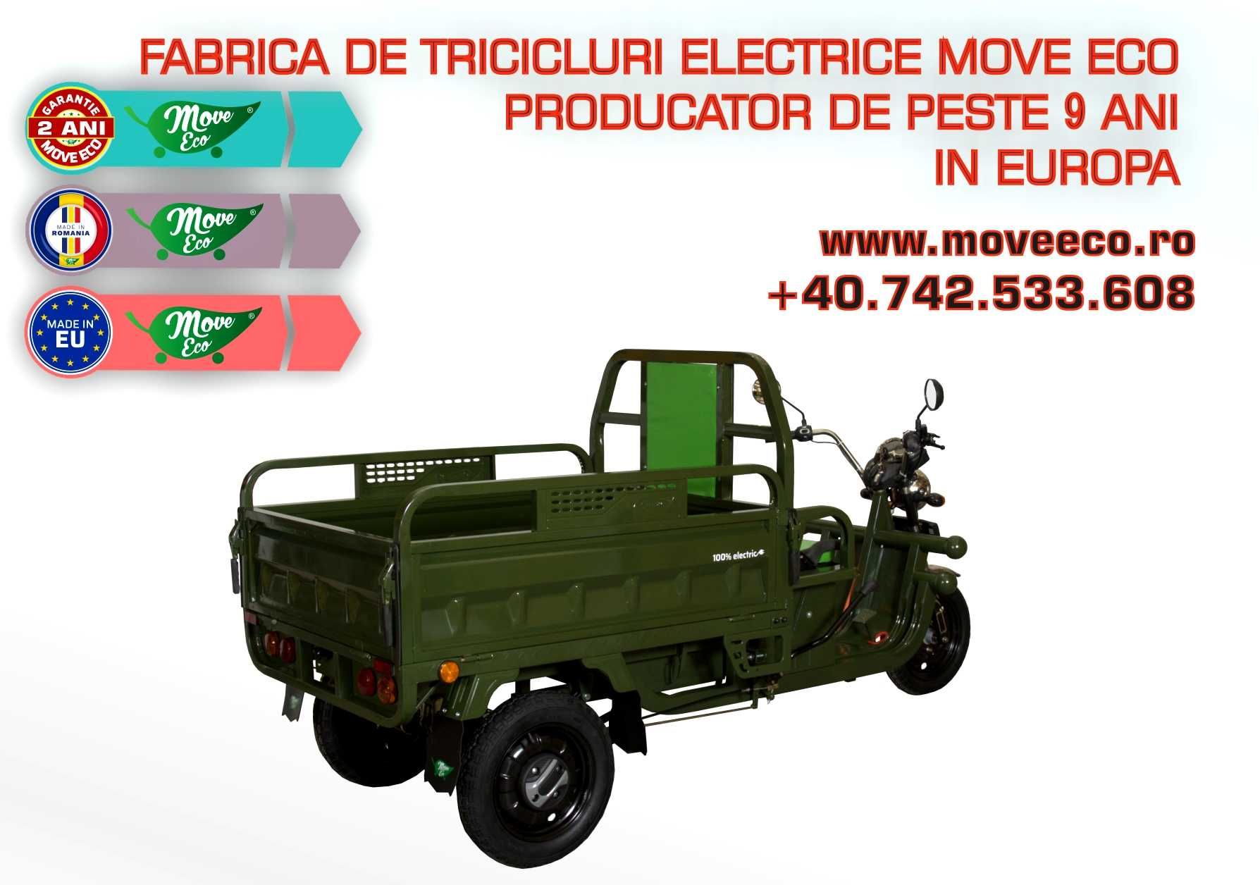 Triciclu electric Omologat fabricat la MoveEco Romania