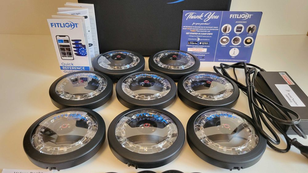 Sistem Fitlight Trainer cu 8 senzori LED pentru reacție/cogniție