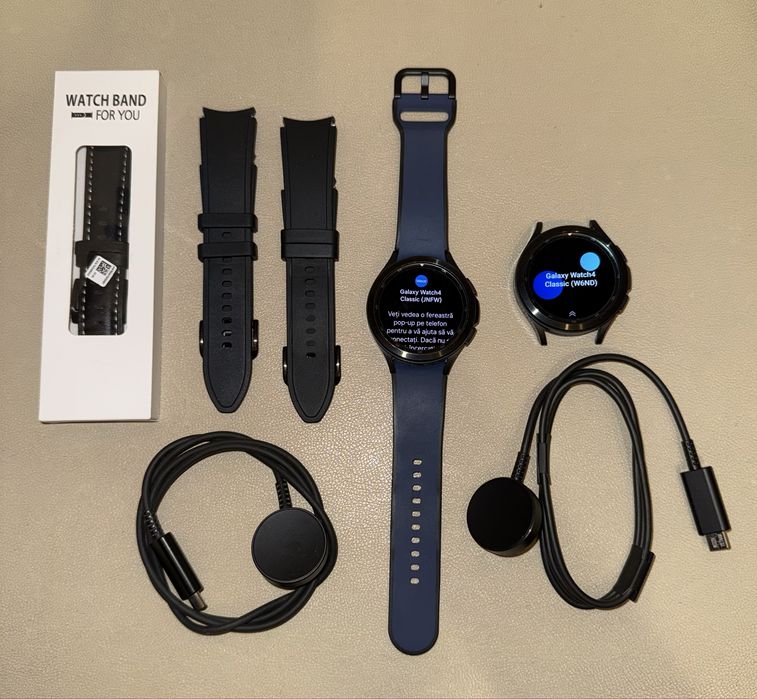 Samsung Galaxy Watch Classic 46mm + accesorii (2 incarcatoare,curele)