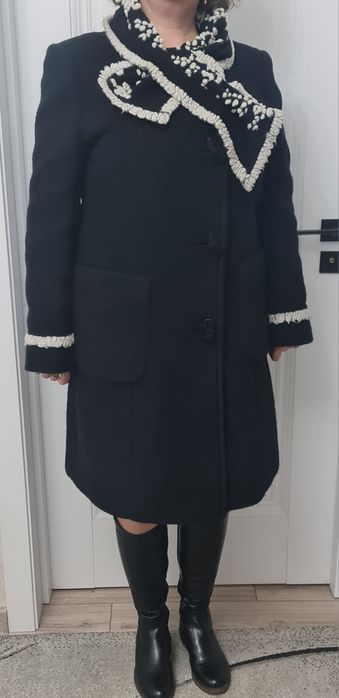 Palton lână cu căptușeală matlasată