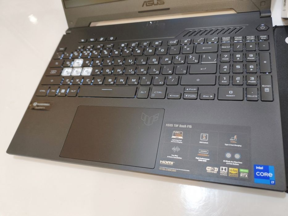 Игравой Core i7-12 SSD1000GB ОЗУ16ГБ DDR5  Asus TUF Dash F15 Ноутбук