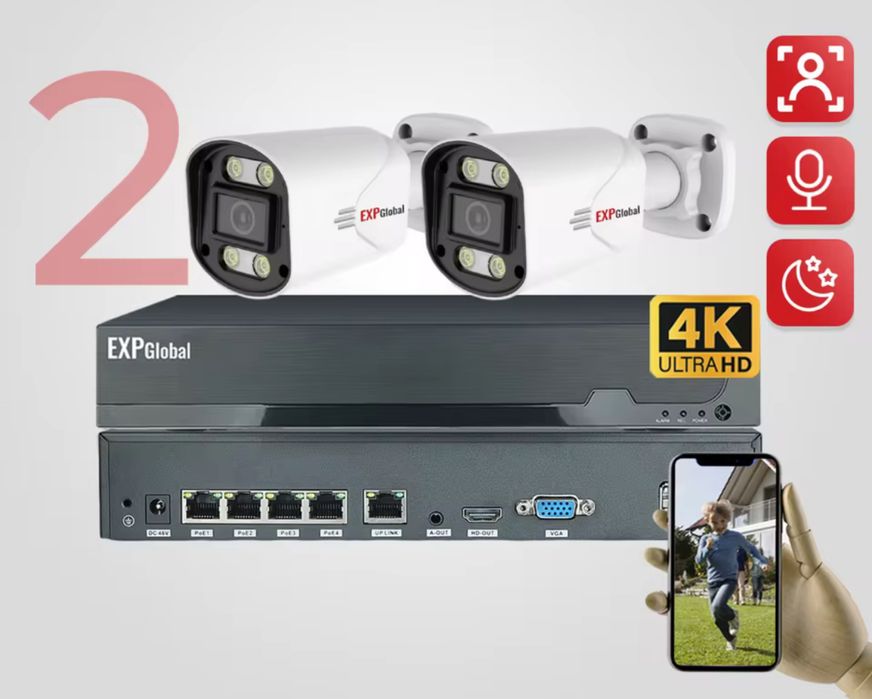 KIT Complet Camere Supraveghere Video 4/8/12 CAMERE **OFERIM MONTAJ