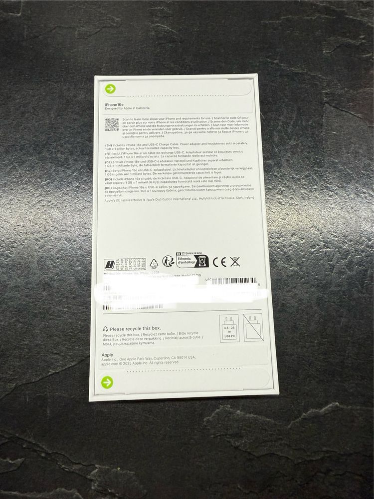 Iphone 16e 128GB White