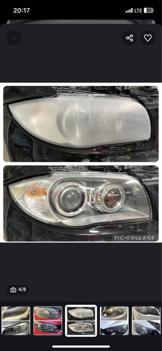 Polish faruri cu polimer  •polimerizare• Polimer faruri/reconditionare