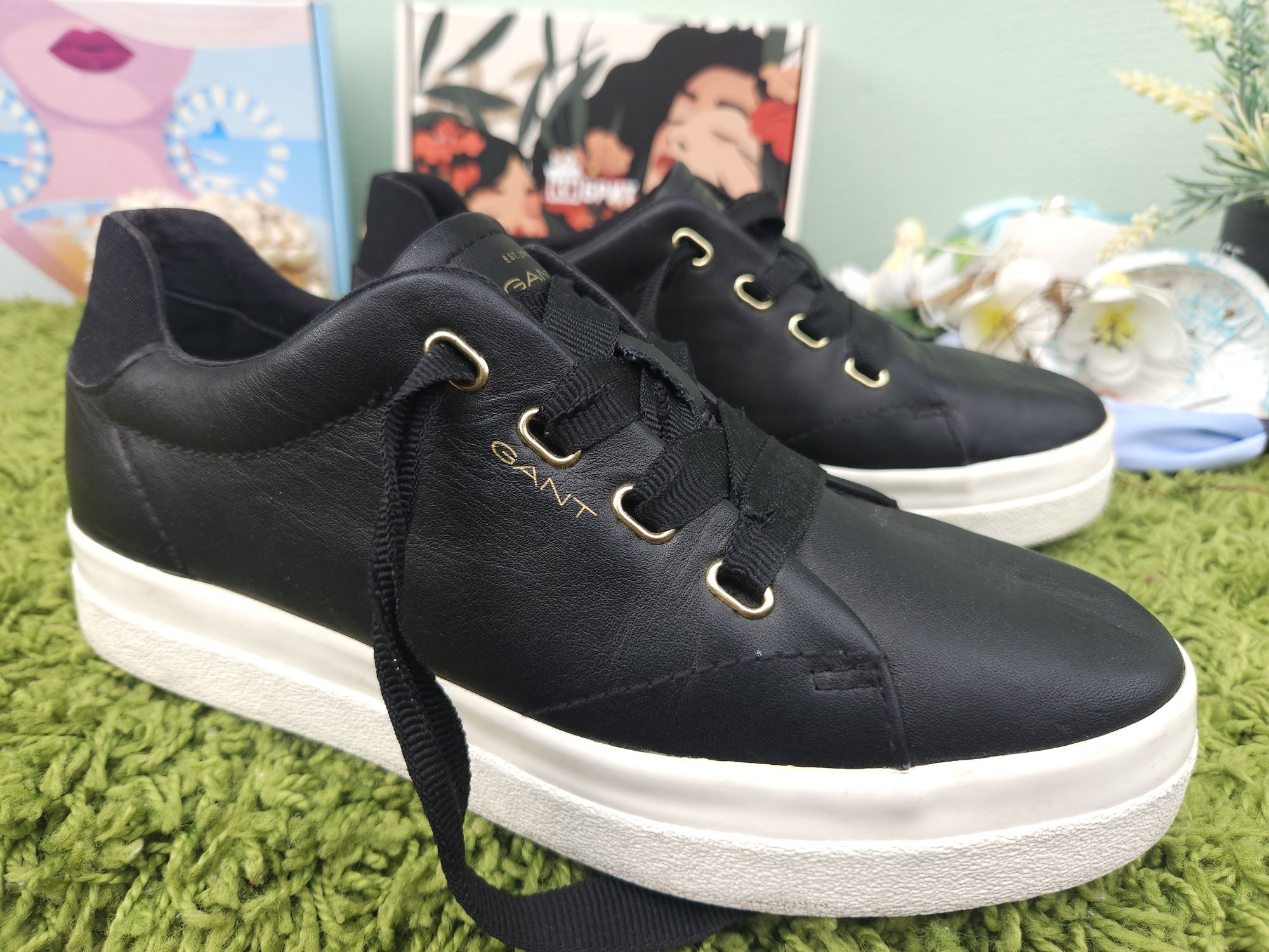 Gant кецове естествена кожа N39
