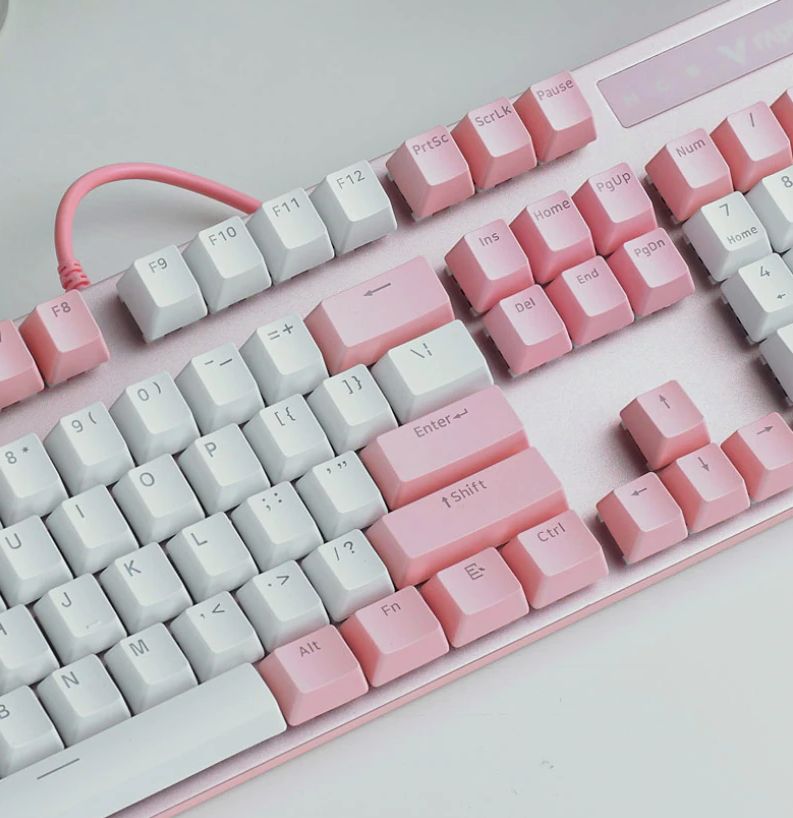 Игровая клавиатура Rapoo V500 Pro Pink White | Бесплатная Доставка