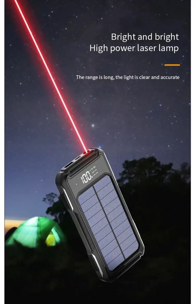 10,000mAh Solar Power Bank