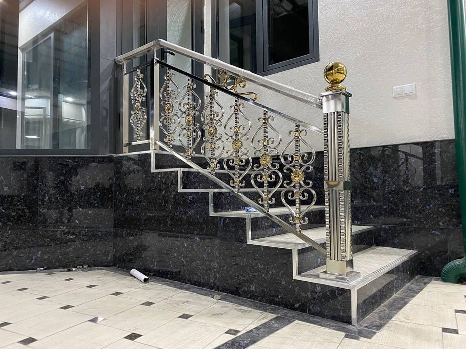 Перилла из нержавейки. Perilla nerjaveyka. Флакшток  BAYROQ