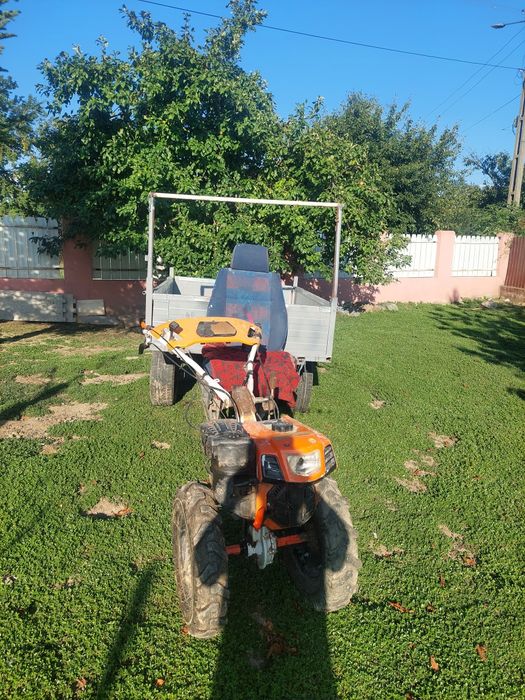Motosapa cu remorcă