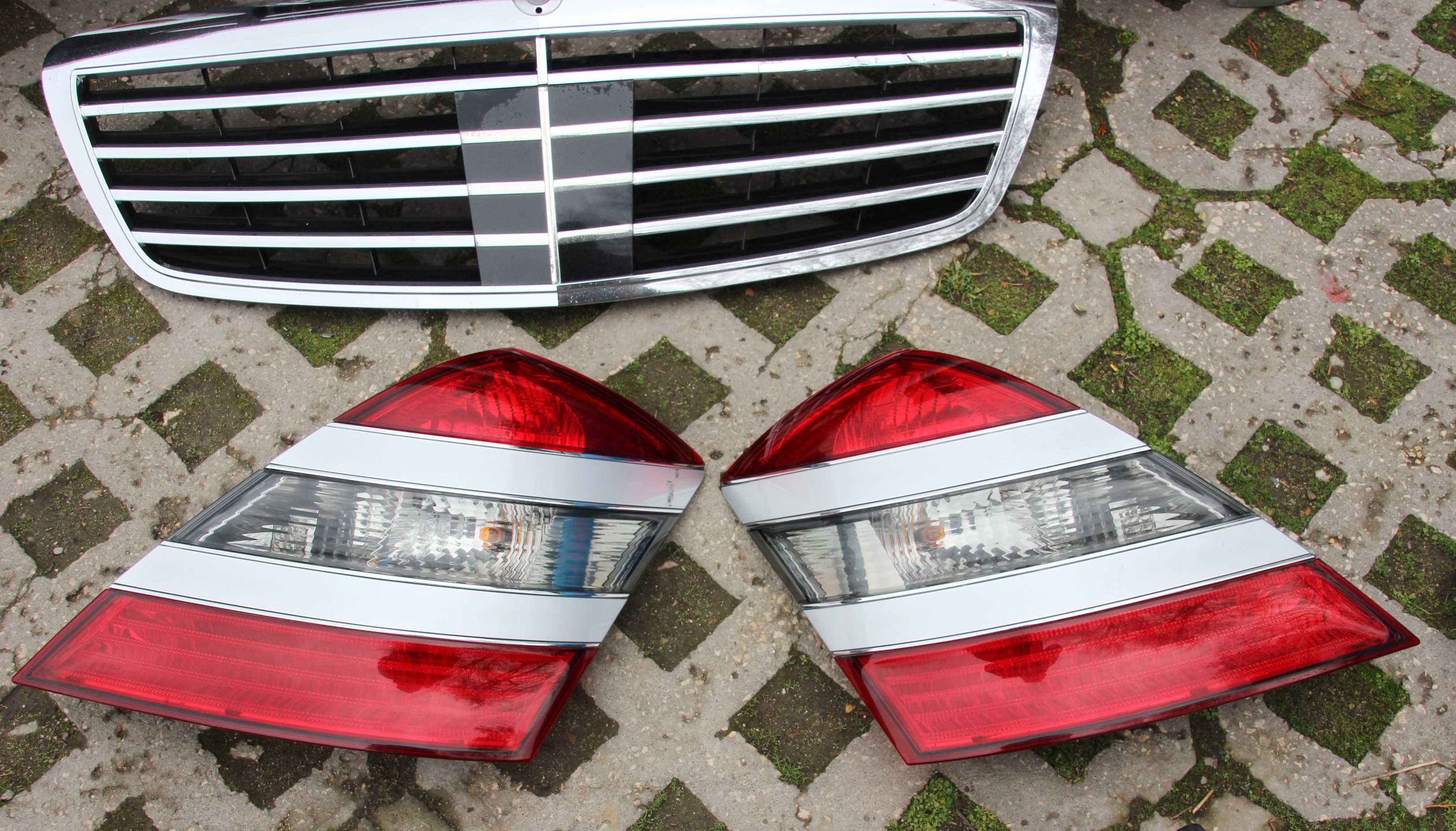Брони фарове, стопове, огледала, прагове, решетка W221 S Класа 2007 г.