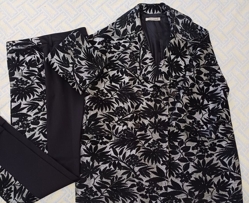 Двойка женский чёрно - серебристый