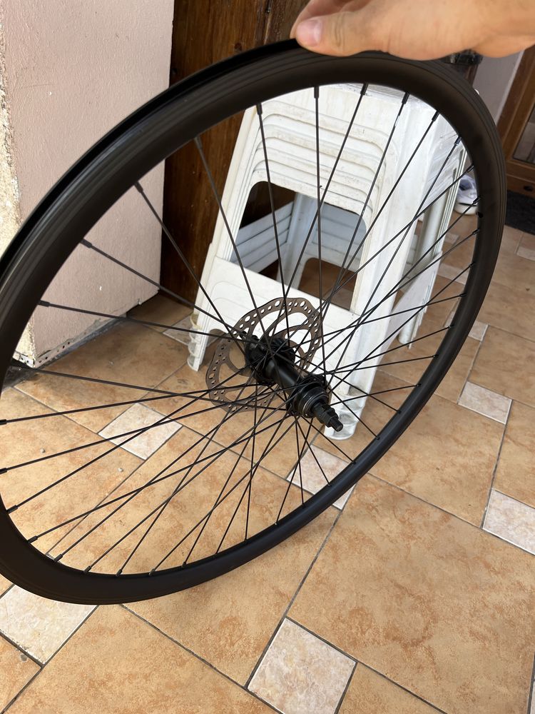 Roata nouă bicicleta 28’ aluminiu, dubla, disc