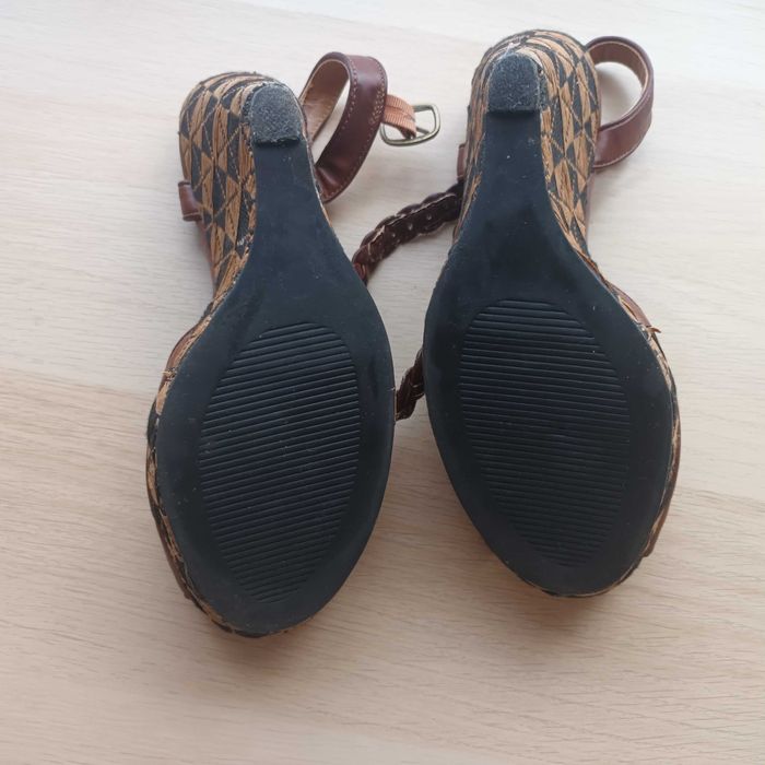 Sandale platforma piele eco