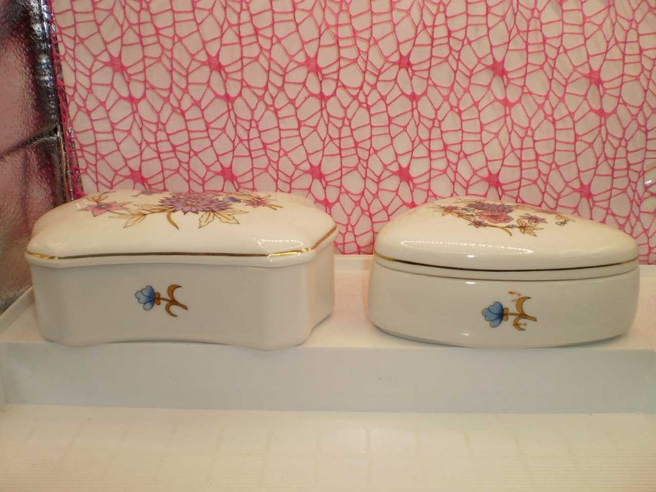 Set de 2 superbe bomboniere Hollohaza Ungaria