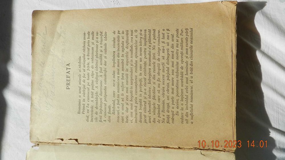 Istoria Razboiului pt. intregirea Romaniei 1916 1919,  Kiritzescu Ed.I