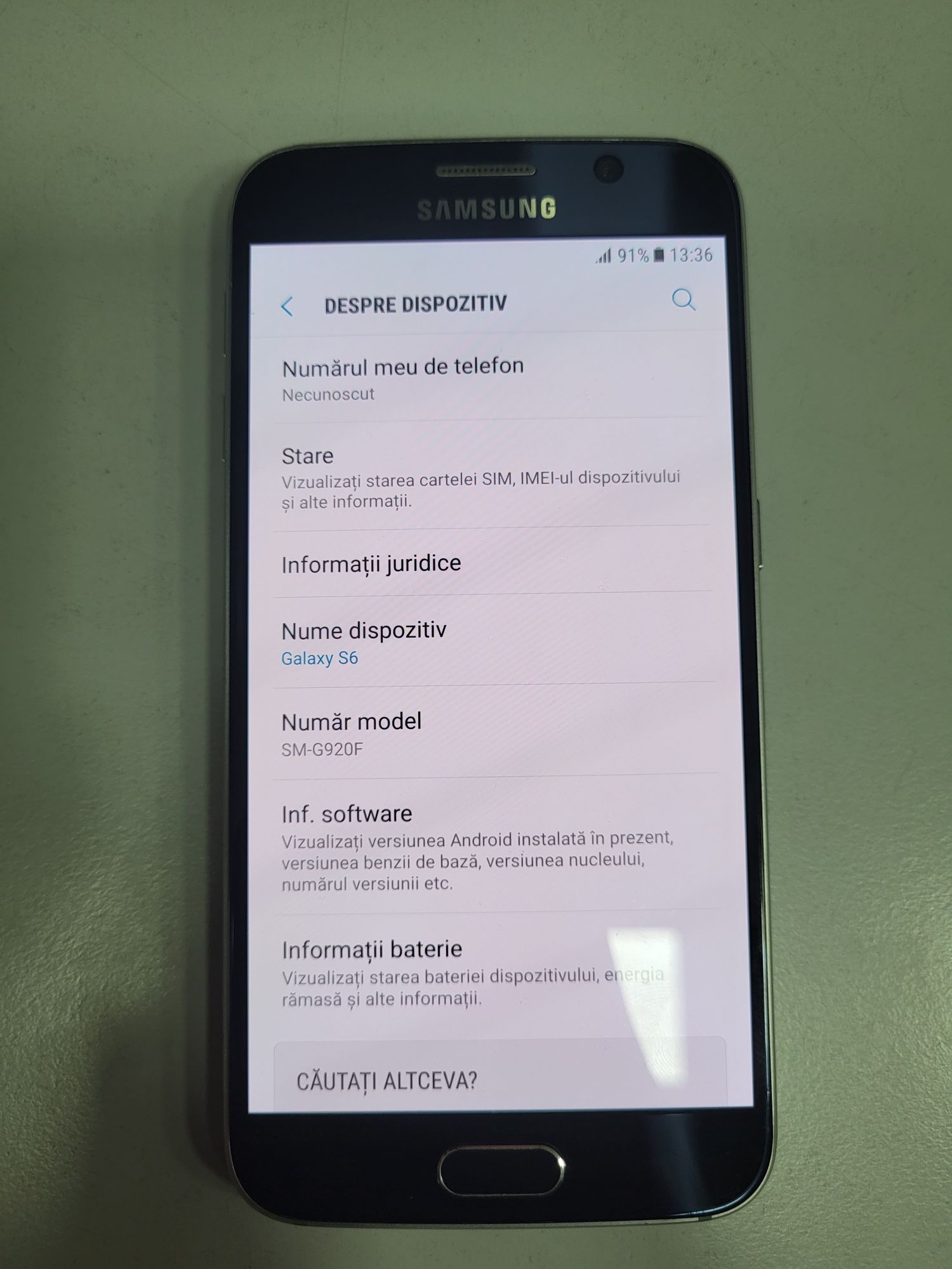 Samsung Galaxy S6 Black Ca Nou