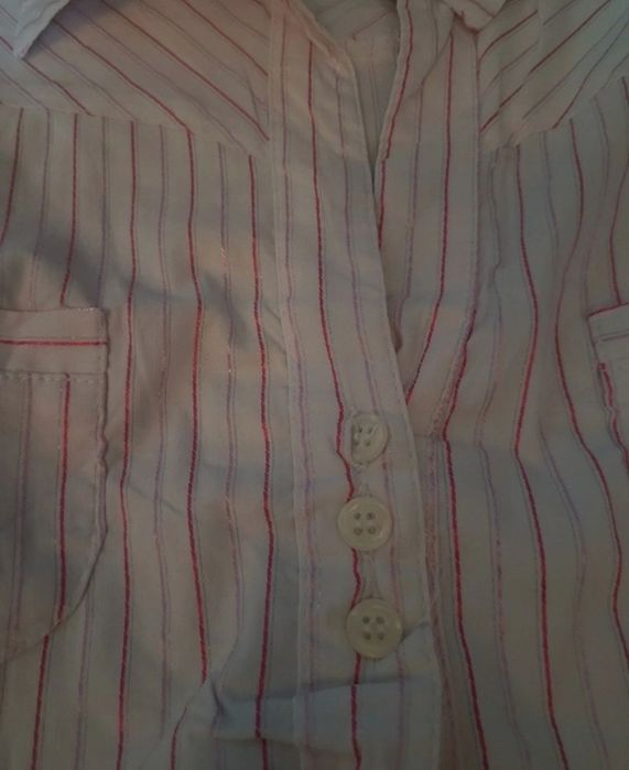 Camasa in dungi roz-alb