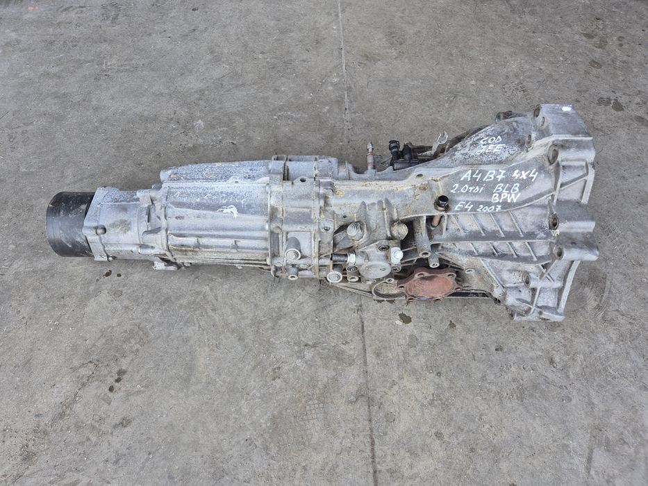 Cutie de viteze 6 trepte manuală quattro audi a4 b7 2.0tdi cod JEE