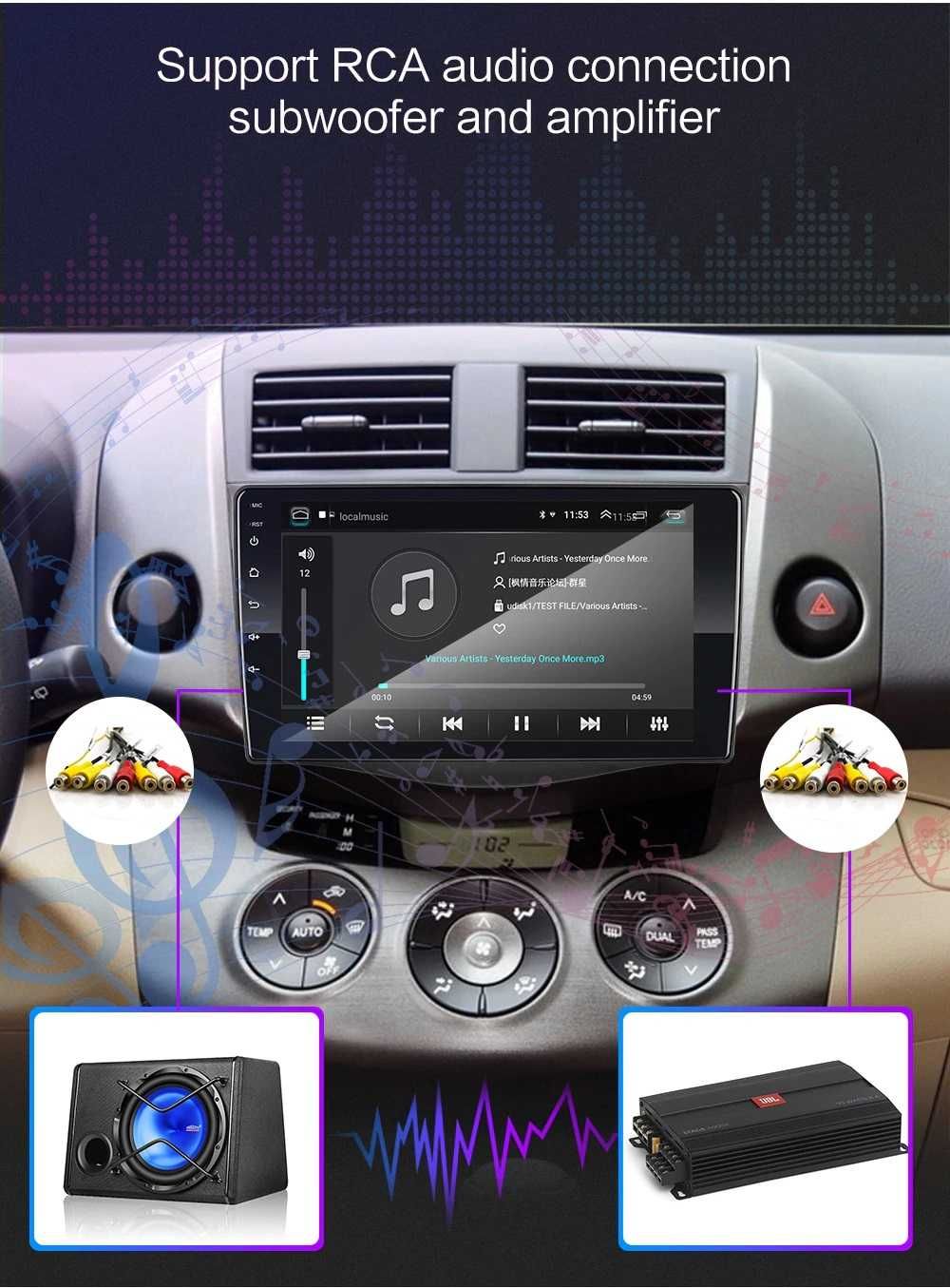 Navigatie Auto 2 Din universala 7 inch Android Bluetooth GPS WiFi Waze