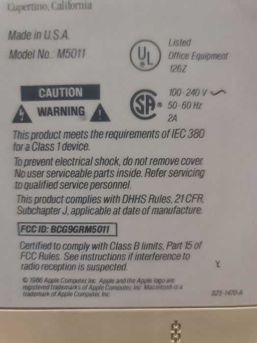 Продавам Apple Macintosh SE FDHD (M5011) – 1989 г.