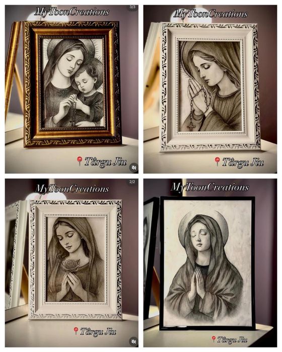 Tablouri personalizate în creion