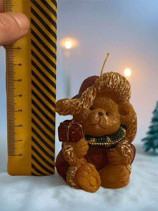 Lumânare Decorativă Ursulet de Crăciun