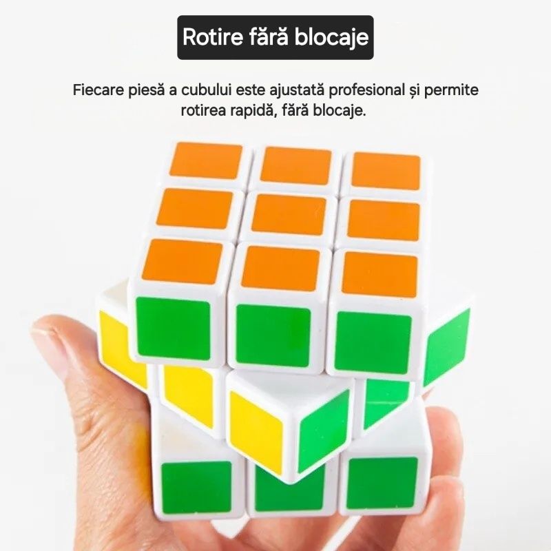 Cub rubik 3x3x3, culori vesele, cadoul clasic, de nelipsit