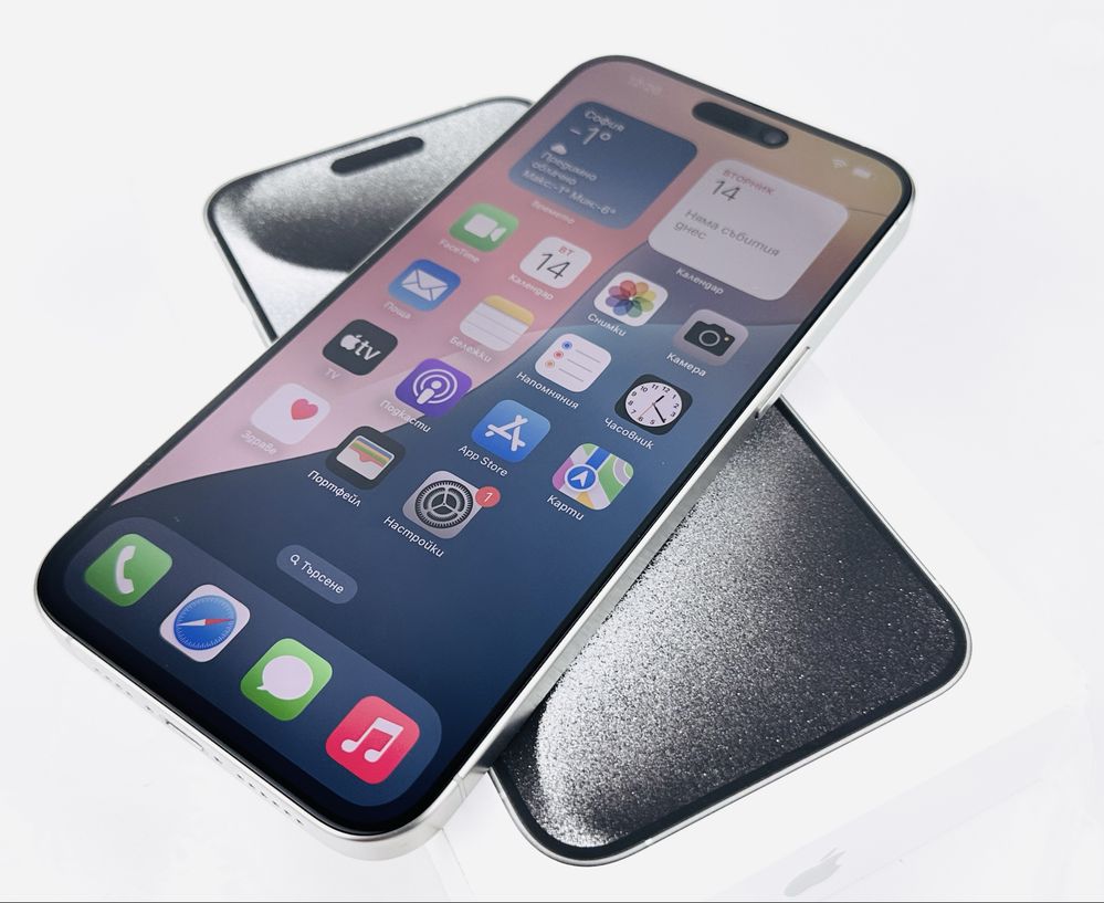 Apple iPhone 15 Pro Max 256GB White Titanium Перфектен! Гаранция!
