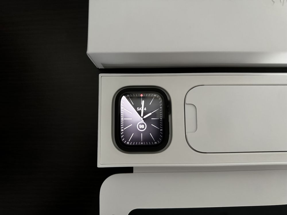 Apple Watch Series 8 45mm Midnight+husă protectie