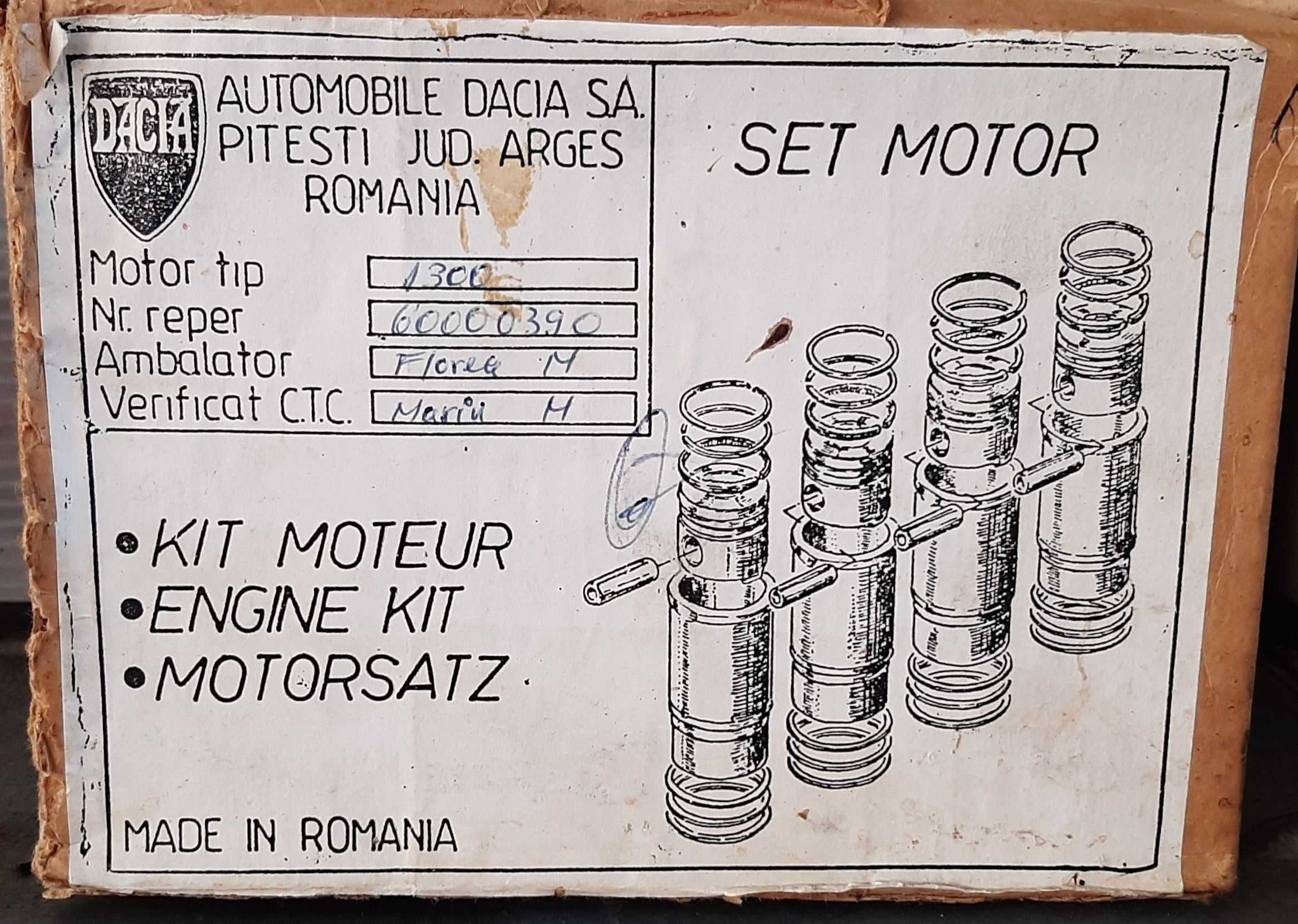 Set motor Dacia 1300