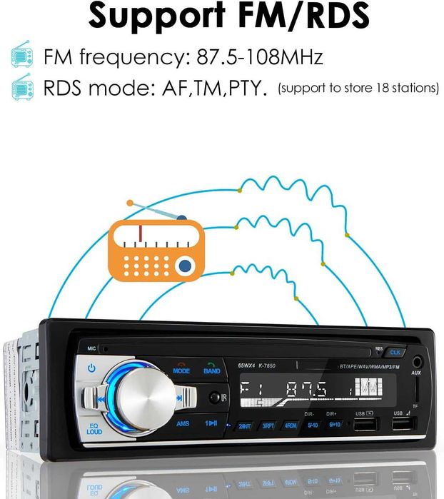 Bluetooth Hands-free MP3 радио за кола CENXINY N1901