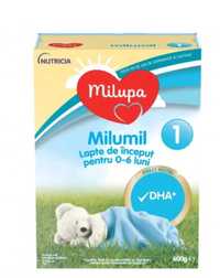 4 cutii Lapte praf Milupa Milumil 1 (0-6luni) 600g Expira in 06.2024