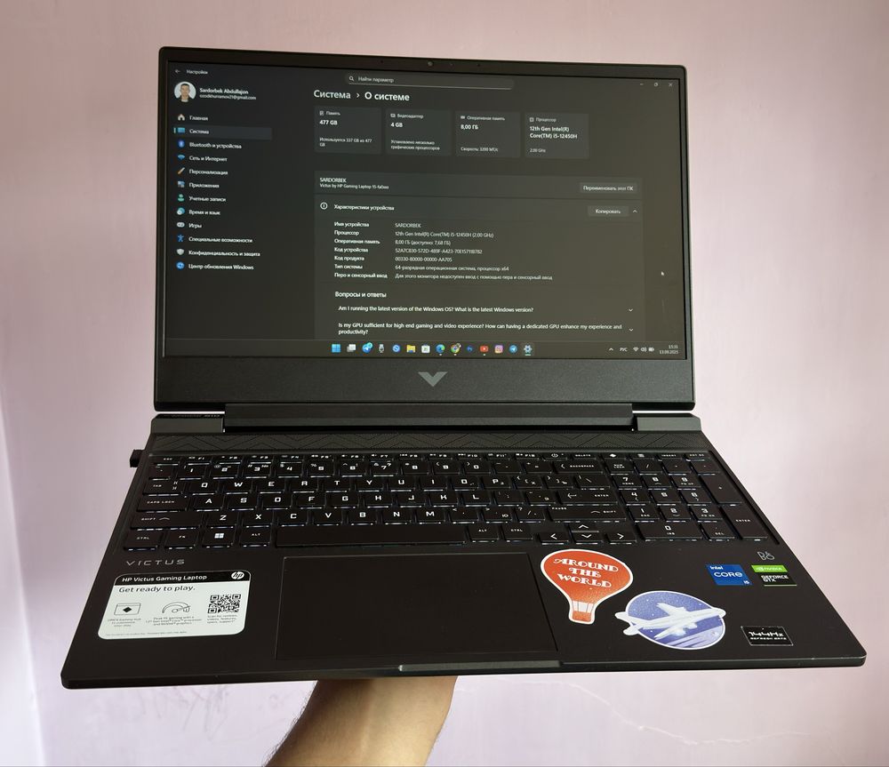 HP Victus 15.6 inch 8/512 Gb
