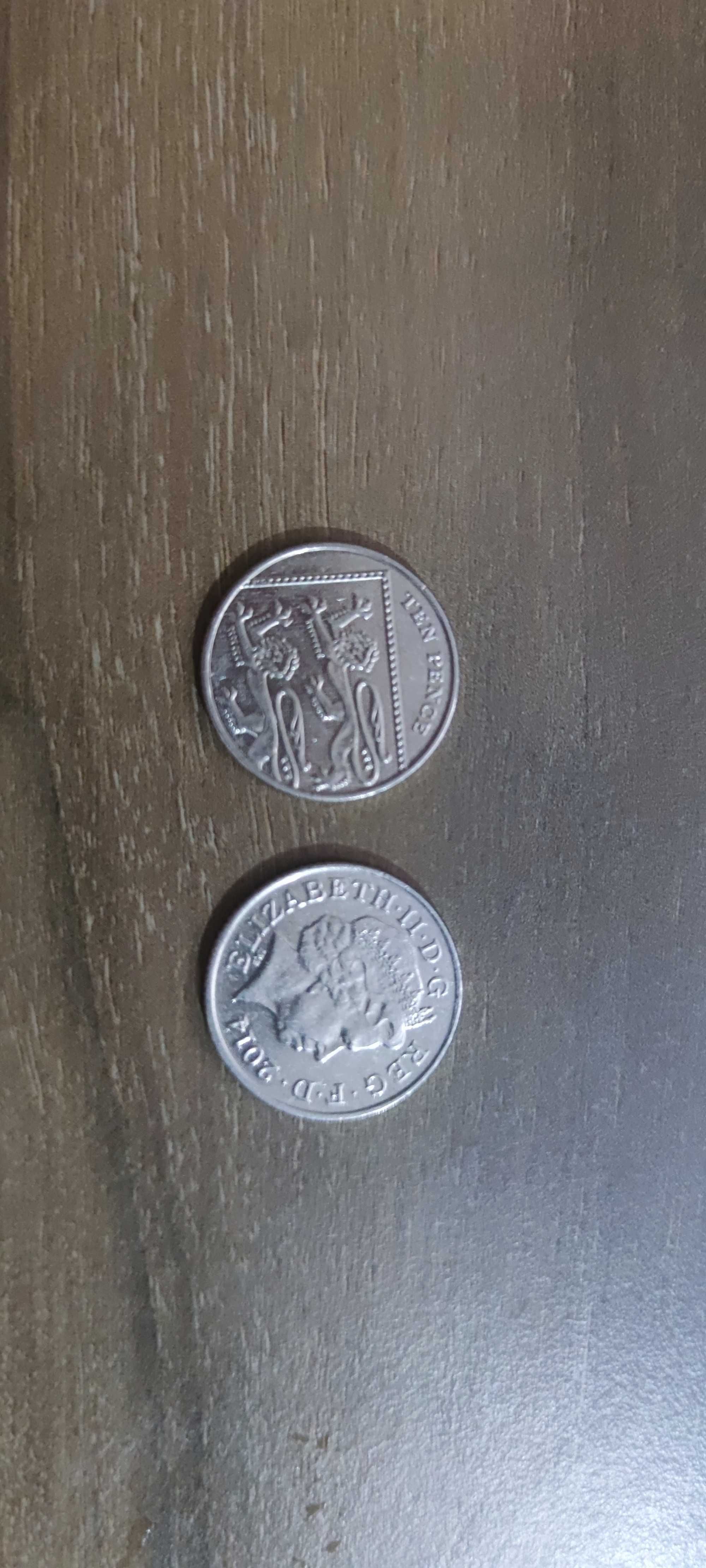 Vand 2 monede (De colectie) 10 Pence Elizabeth II 2014