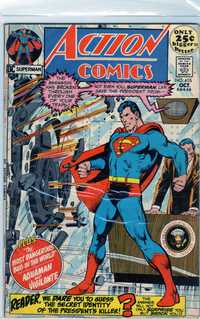 Action Comics #405 DC 1971 Superman saves President - Comis